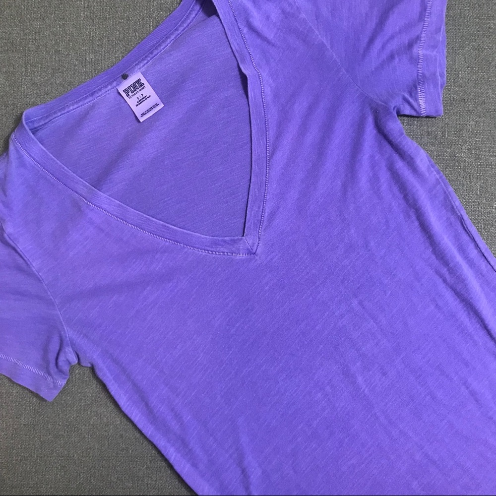 PINK - Lilac V-neck